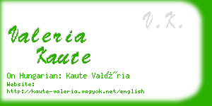 valeria kaute business card